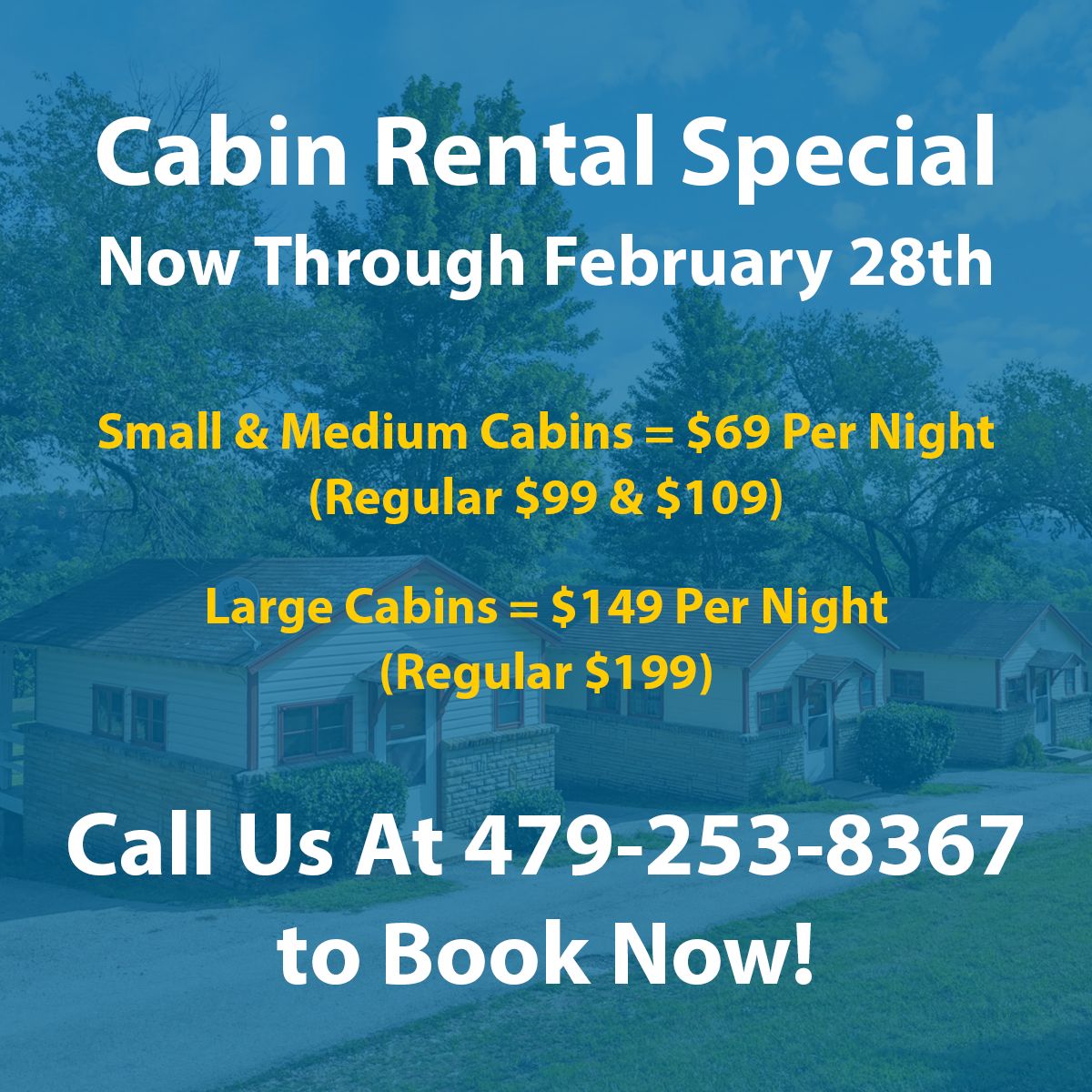 Riverview Resort Cabin Rental Special